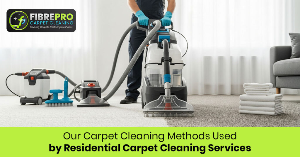 Our Carpet Cleaning Methods Used by Residential Carpet Cleaning Services